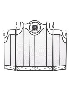 TUSCAN-DESIGN FIREPLACE SCREEN
